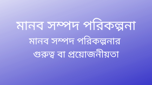 মানব সম্পদ পরিকল্পনা