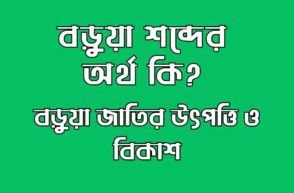বড়ুয়া শব্দের অর্থ কি বড়ুয়া জাতির ইতিহাস