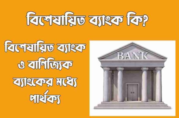 বিশেষায়িত ব্যাংক কি, বিশেষায়িত ব্যাংক, বিশেষায়িত ব্যাংক ও বাণিজ্যিক ব্যাংকের মধ্যে পার্থক্য,